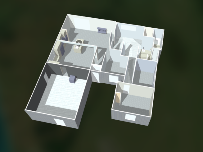 Interactive floor plan model preview